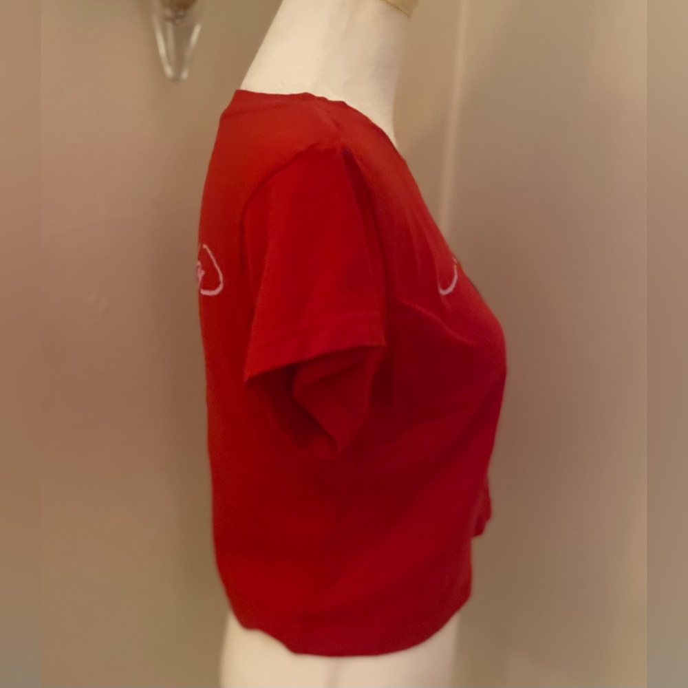 Ed Hardy Women's Red Cropped T Shirt 🌺 - Picture 3 of 7